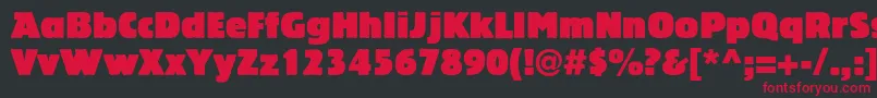 LinotypeBariton Font – Red Fonts on Black Background