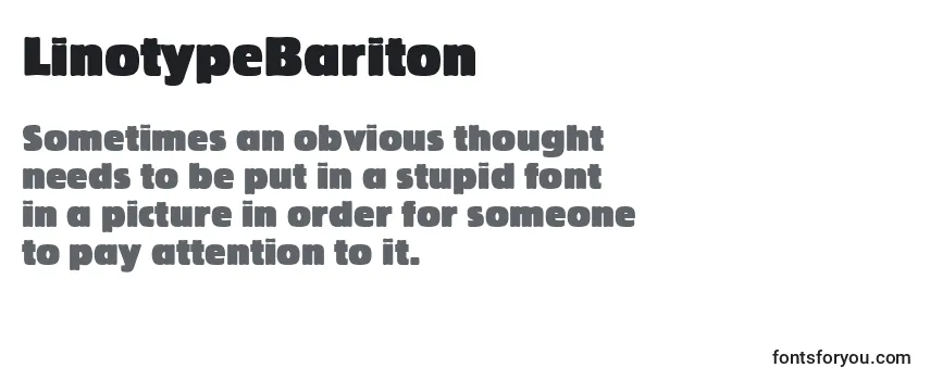 LinotypeBariton-fontti