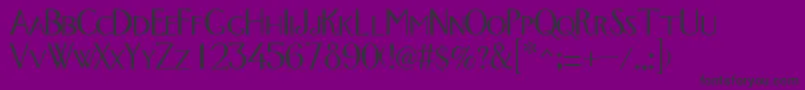 FoxtrotRegular-Schriftart – Schwarze Schriften auf violettem Hintergrund