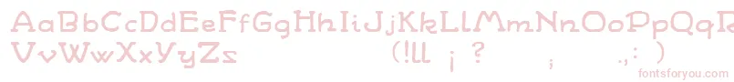 Wandafont1 Font – Pink Fonts on White Background