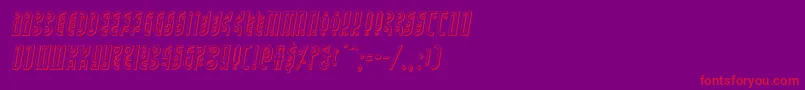 fuente Undergroundrose3Dital – Fuentes Rojas Sobre Fondo Morado