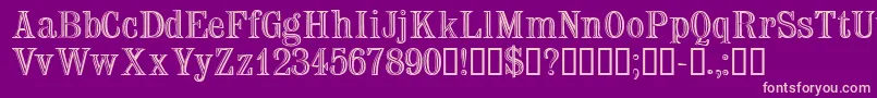 Trixssk Font – Pink Fonts on Purple Background