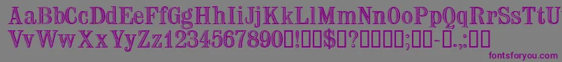 Trixssk Font – Purple Fonts on Gray Background