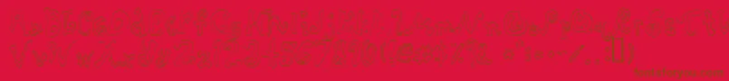Police Rascal – polices brunes sur fond rouge