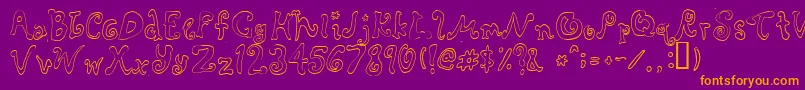 Rascal Font – Orange Fonts on Purple Background