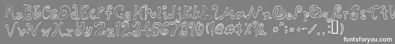 フォントRascal – 灰色の背景に白い文字