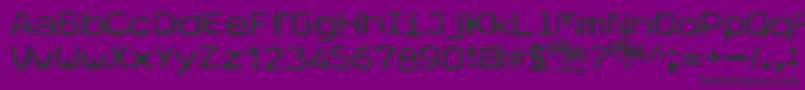 Typetype Font – Black Fonts on Purple Background