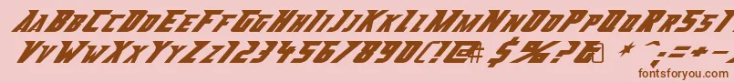 AbberancyRegular Font – Brown Fonts on Pink Background