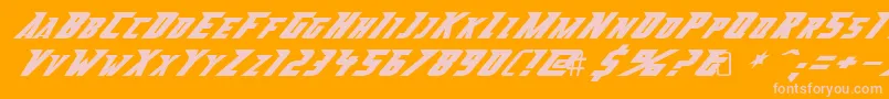 More about AbberancyRegular Font AbberancyRegular Font – Pink Fonts on Orange Background
