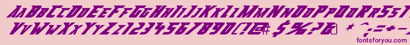 AbberancyRegular Font – Purple Fonts on Pink Background