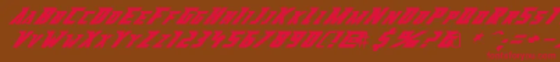 AbberancyRegular Font – Red Fonts on Brown Background
