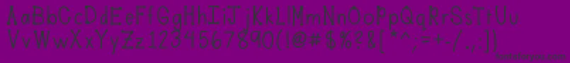 Mobilesfont Font – Black Fonts on Purple Background