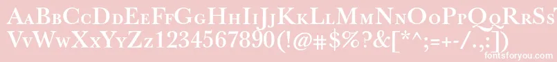 JbaskervillecapsBold Font – White Fonts on Pink Background