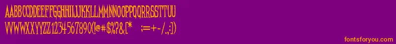 Lisätietoja NeedleteethRegular-fontista NeedleteethRegular-fontti – oranssit fontit violetilla taustalla