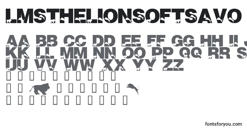 Шрифт LmsTheLionsOfTsavo – алфавит, цифры, специальные символы