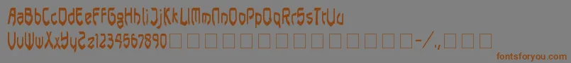 Pasundan Font – Brown Fonts on Gray Background