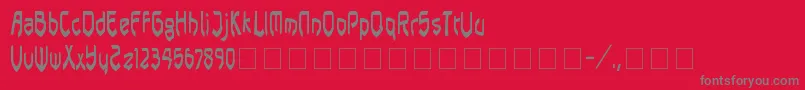 Pasundan Font – Gray Fonts on Red Background