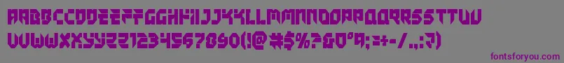 Tokyodrifterstaightcond Font – Purple Fonts on Gray Background