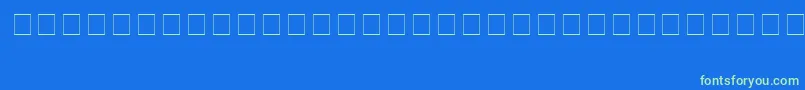 Шрифт ImageArabian – зелёные шрифты на синем фоне