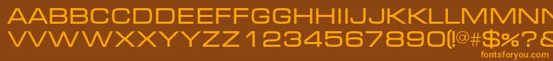 Micrac Font – Orange Fonts on Brown Background