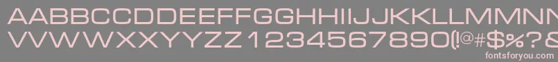 フォントMicrac – 灰色の背景にピンクのフォント