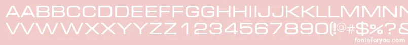 フォントMicrac – ピンクの背景に白い文字