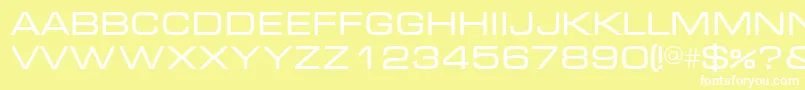 Micrac Font – White Fonts on Yellow Background