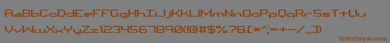 Binchrt Font – Brown Fonts on Gray Background