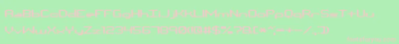 Binchrt Font – Pink Fonts on Green Background