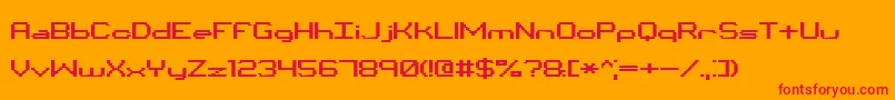 Lisätietoja Binchrt-fontista Binchrt-fontti – punaiset fontit oranssilla taustalla