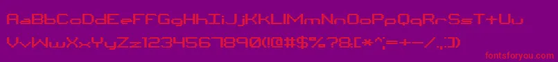 fuente Binchrt – Fuentes Rojas Sobre Fondo Morado