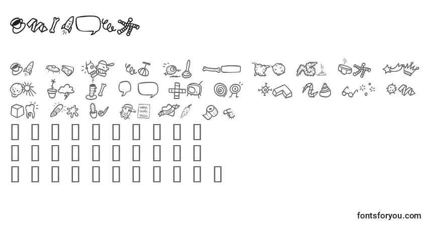 Schriftart AtmanDi – Alphabet, Zahlen, spezielle Symbole