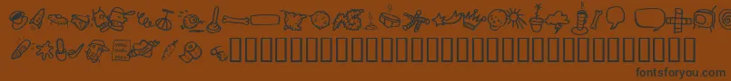 AtmanDi Font – Black Fonts on Brown Background