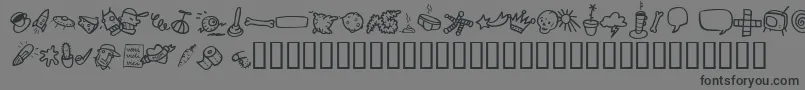 AtmanDi Font – Black Fonts on Gray Background