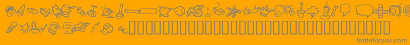 AtmanDi Font – Gray Fonts on Orange Background