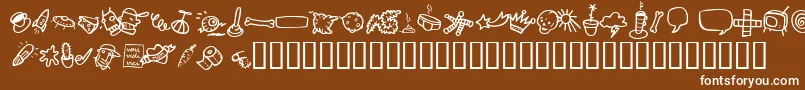 AtmanDi Font – White Fonts on Brown Background