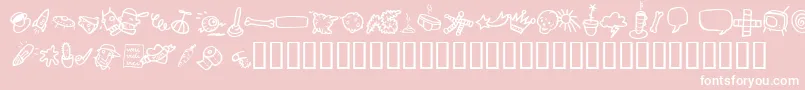 フォントAtmanDi – ピンクの背景に白い文字