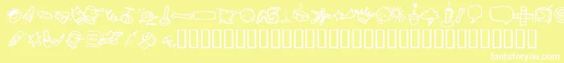 AtmanDi Font – White Fonts on Yellow Background