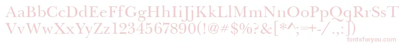BaskervilleHandcut Font – Pink Fonts on White Background
