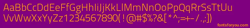 Titilliumtext22l250wt Font – Orange Fonts on Purple Background