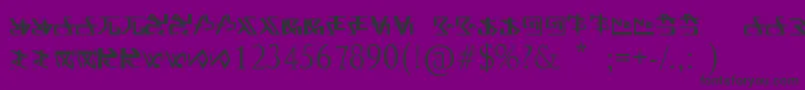 FontAlien Font – Black Fonts on Purple Background