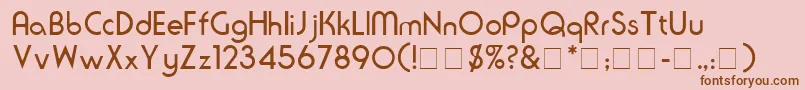 SeriusSsi Font – Brown Fonts on Pink Background