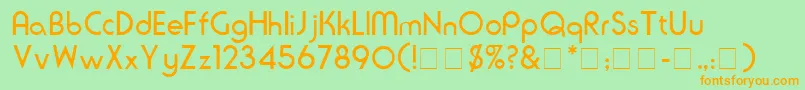 SeriusSsi Font – Orange Fonts on Green Background