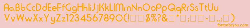 SeriusSsi Font – Orange Fonts on Pink Background