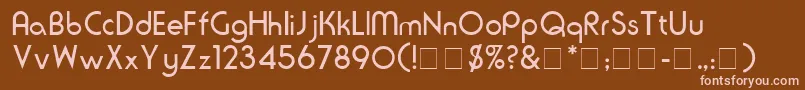 Шрифт SeriusSsi – розовые шрифты на коричневом фоне