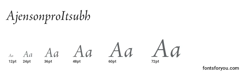 Размеры шрифта AjensonproItsubh