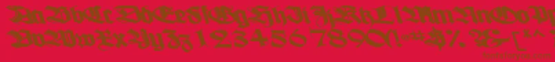 Boogiewoogiebold112Bold Font – Brown Fonts on Red Background