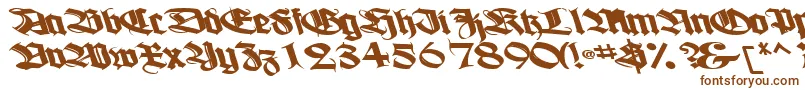Boogiewoogiebold112Bold Font – Brown Fonts on White Background
