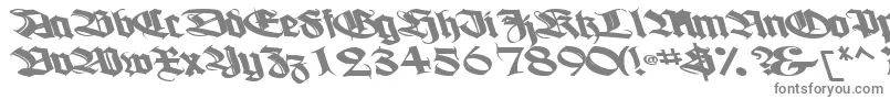 Шрифт Boogiewoogiebold112Bold – серые шрифты на белом фоне