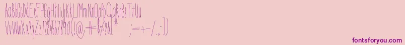 Шрифт DorothyMiranda – фиолетовые шрифты на розовом фоне